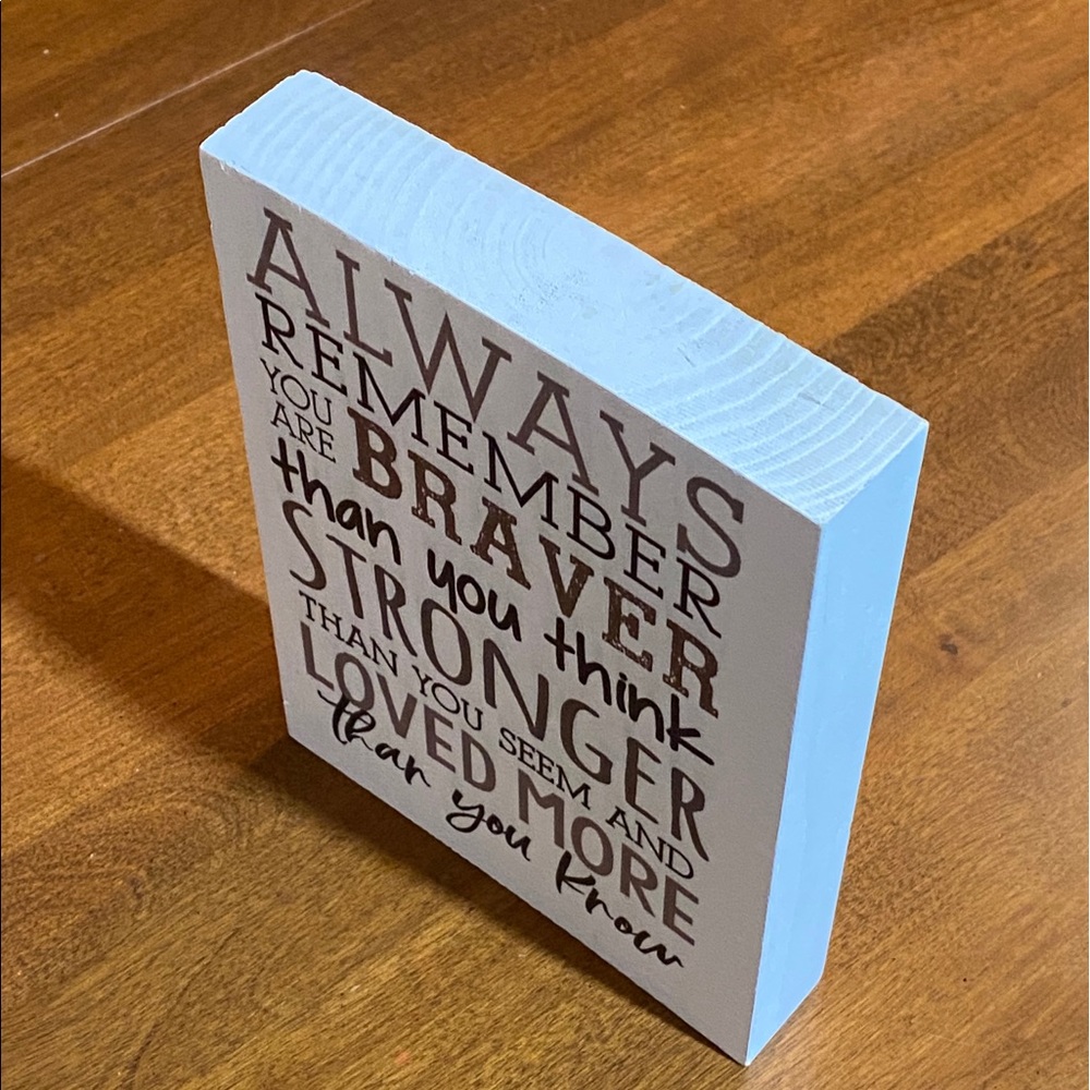 Positive Quote Sign & Picture Frame Set - Picture 3 of 7